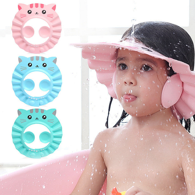 Baby Shampoo Baby Children Waterproof Ear Protection Men And Women Children Bathing Hair Shower Cap - 𝓢𝓱𝓸𝓹𝓵𝓮𝓬𝔂