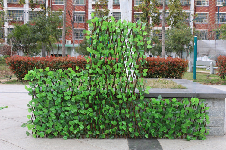 Simulation Fence Garden Outdoor Wooden Fence Plant Garden Fence Fence Fence Decorative Fence Telescopic Wooden Fence - 𝓢𝓱𝓸𝓹𝓵𝓮𝓬𝔂