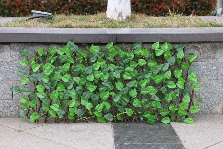 Simulation Fence Garden Outdoor Wooden Fence Plant Garden Fence Fence Fence Decorative Fence Telescopic Wooden Fence - 𝓢𝓱𝓸𝓹𝓵𝓮𝓬𝔂