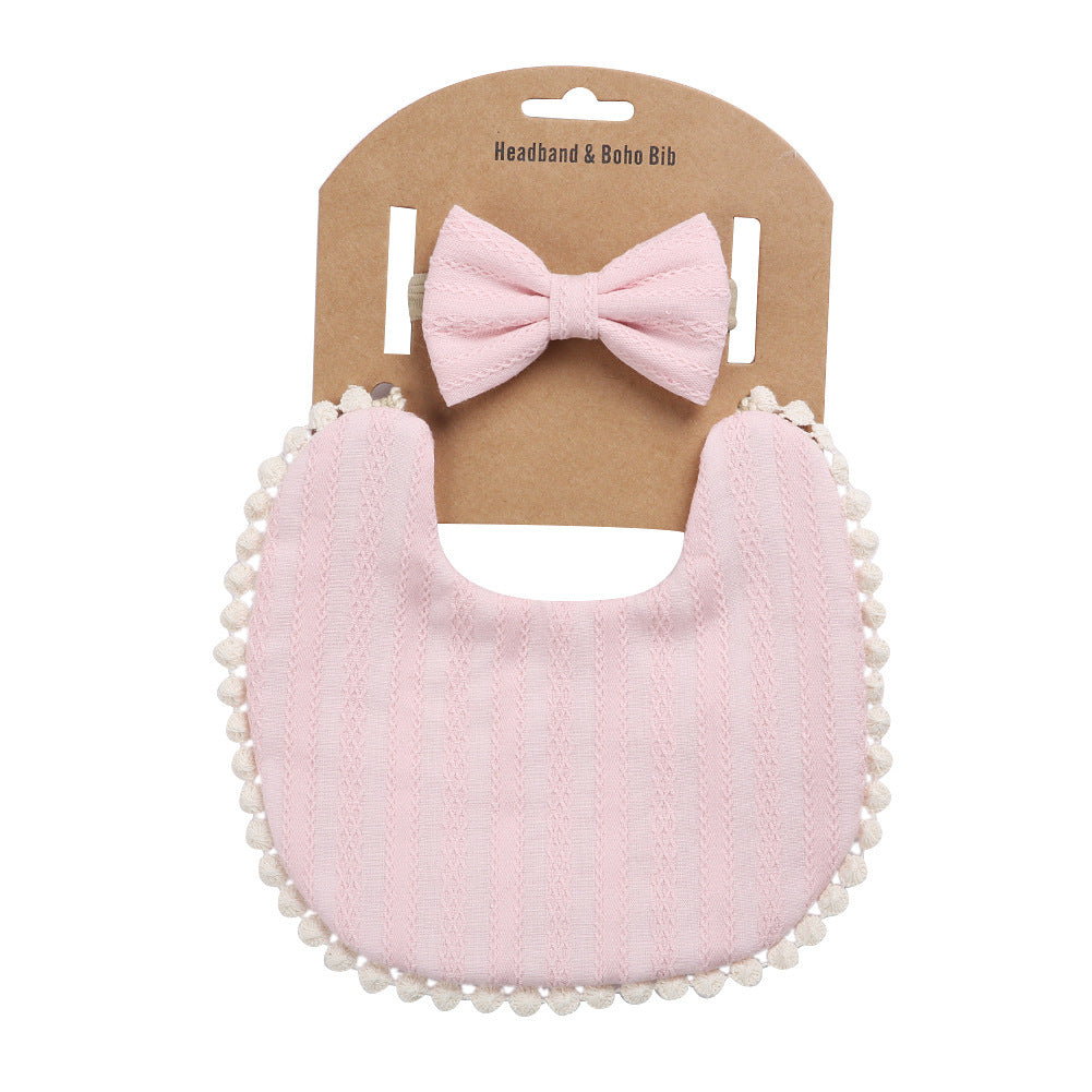 Linen Cotton Solid Color Printing Children Double-Sided Bib Bib Baby Saliva Pocket - 𝓢𝓱𝓸𝓹𝓵𝓮𝓬𝔂
