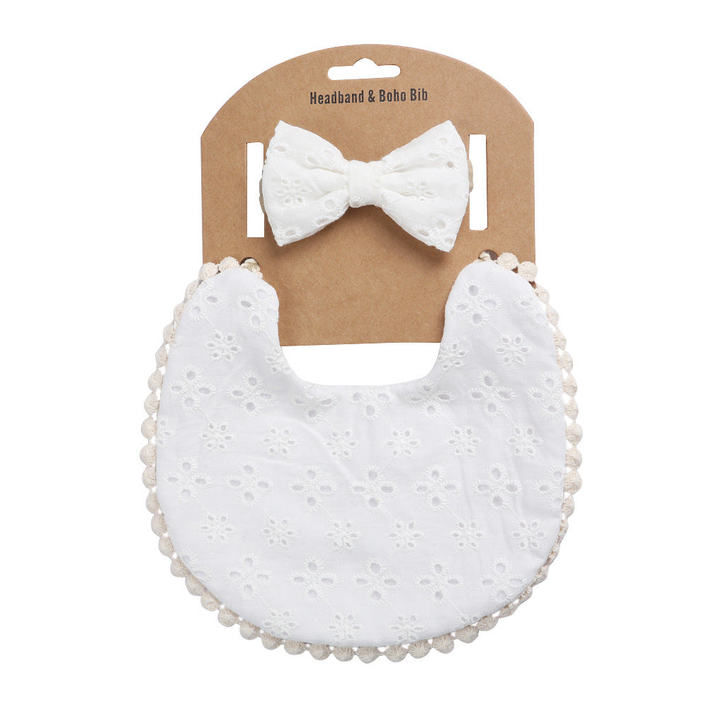 Linen Cotton Solid Color Printing Children Double-Sided Bib Bib Baby Saliva Pocket - 𝓢𝓱𝓸𝓹𝓵𝓮𝓬𝔂