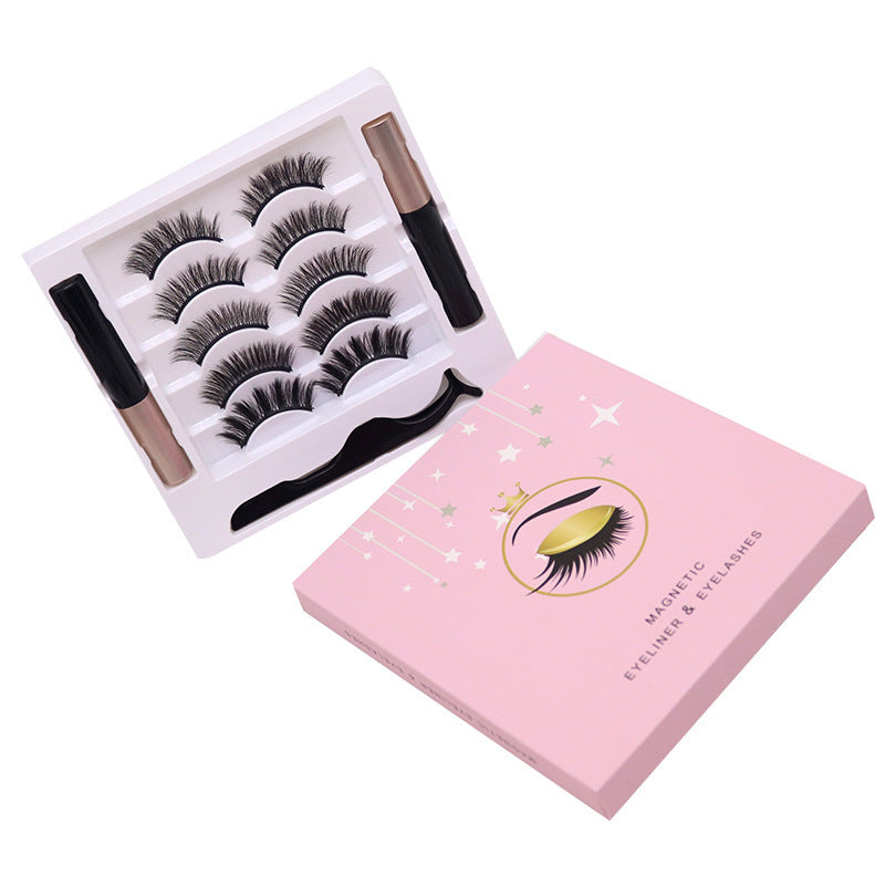 Magnetic Eyelashes Eyeliner Set Long Lasting False Mink Waterproof Eye Lashes Extension Reusable Beauty Makeup Tool - 𝓢𝓱𝓸𝓹𝓵𝓮𝓬𝔂