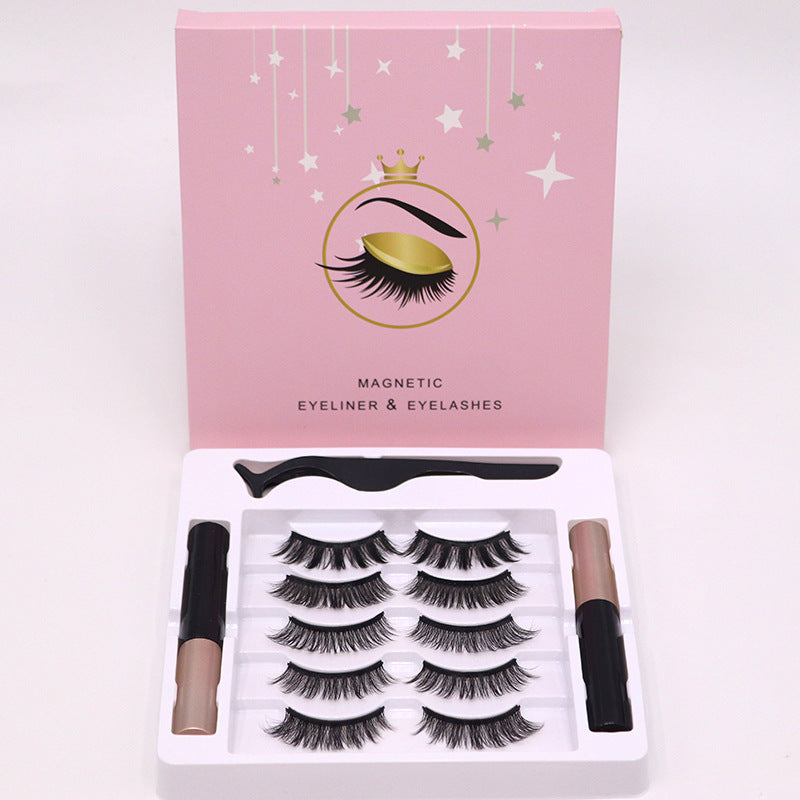Magnetic Eyelashes Eyeliner Set Long Lasting False Mink Waterproof Eye Lashes Extension Reusable Beauty Makeup Tool - 𝓢𝓱𝓸𝓹𝓵𝓮𝓬𝔂