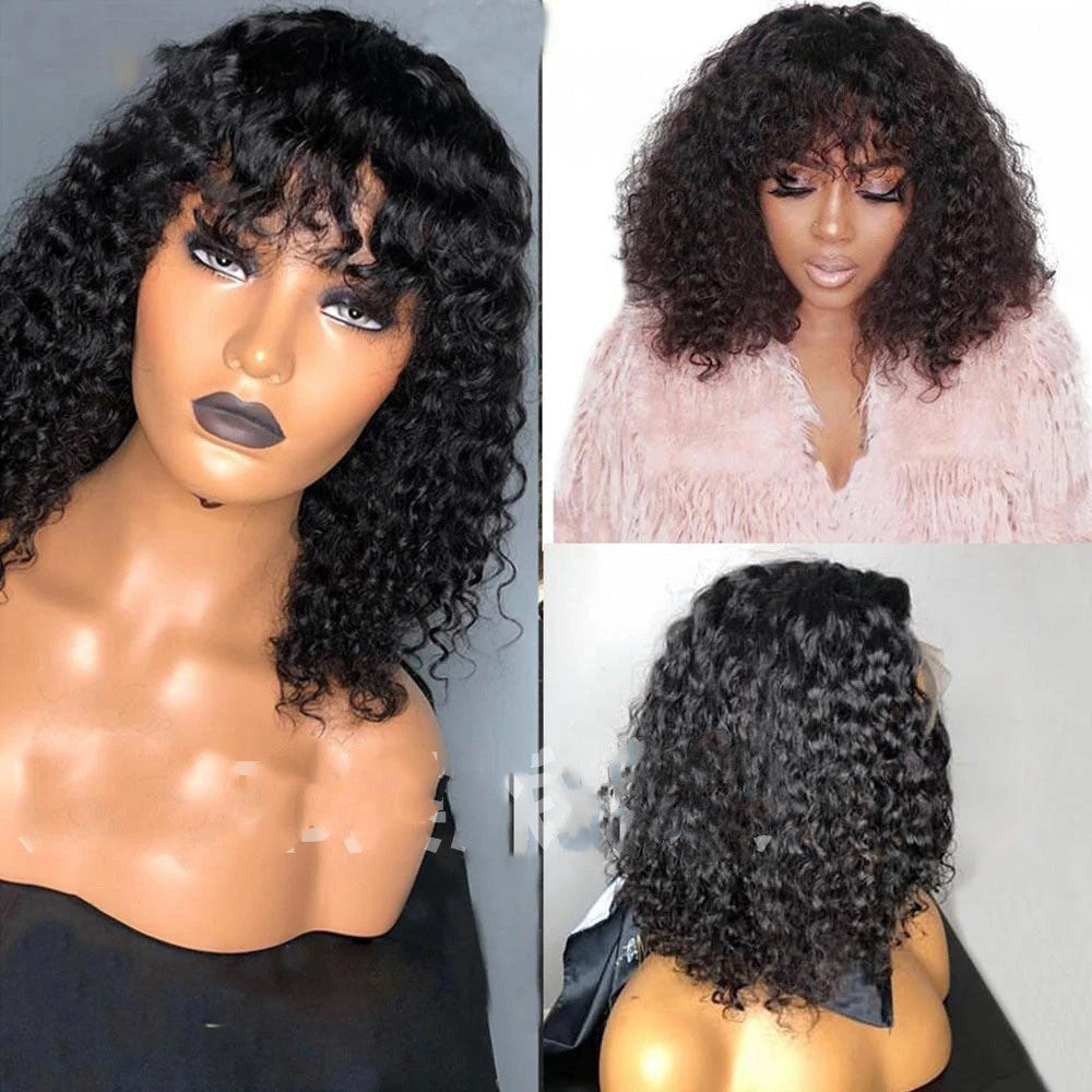 European And American Wig Ladies Kinky Curly Short Curly Hair - 𝓢𝓱𝓸𝓹𝓵𝓮𝓬𝔂