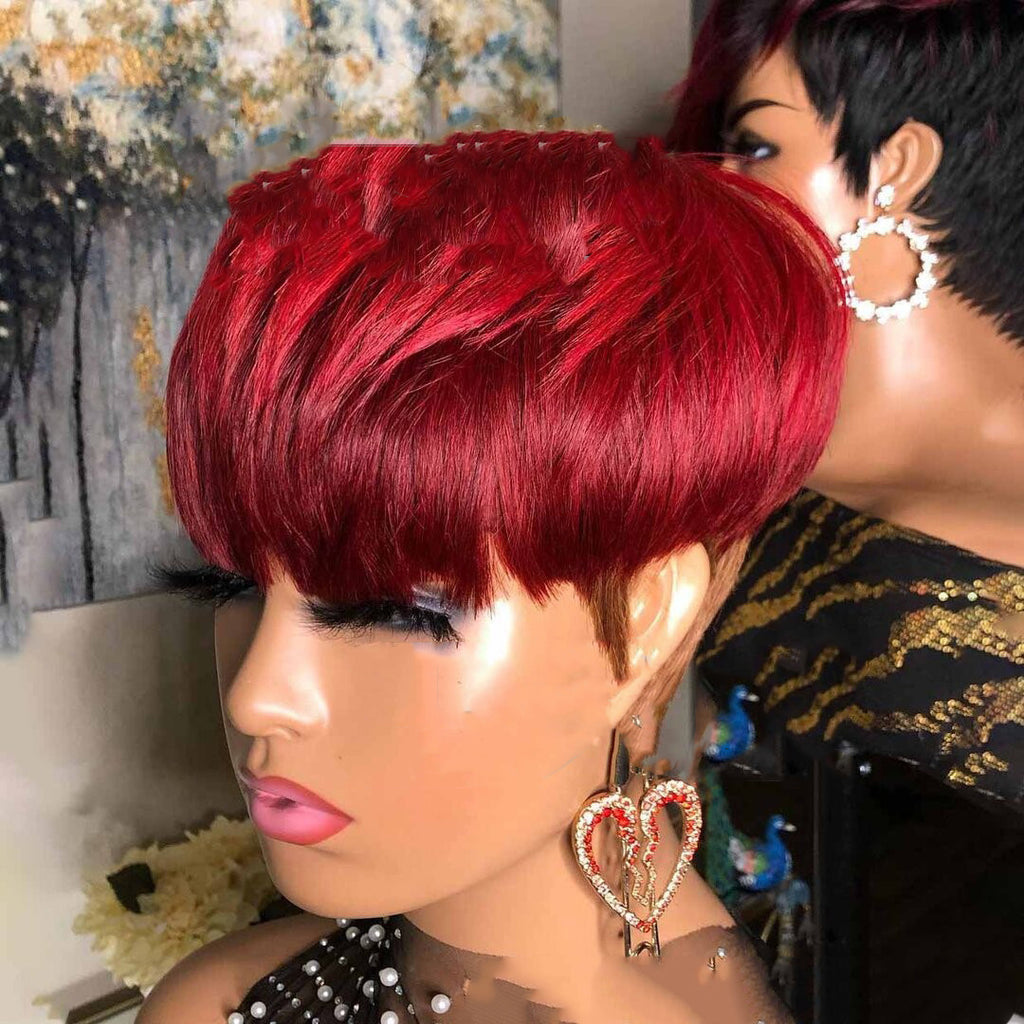 Wig Female Wig Short Straight Hair Short Hair Straight Hair Bob Wig - 𝓢𝓱𝓸𝓹𝓵𝓮𝓬𝔂