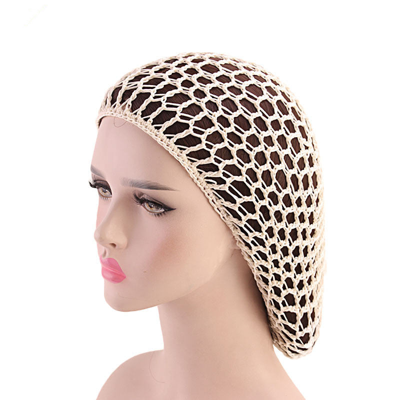 Ladies Hand Crocheted Drooping Hair Net, Hair Care Long Net Bag, Mesh Night Cap - 𝓢𝓱𝓸𝓹𝓵𝓮𝓬𝔂