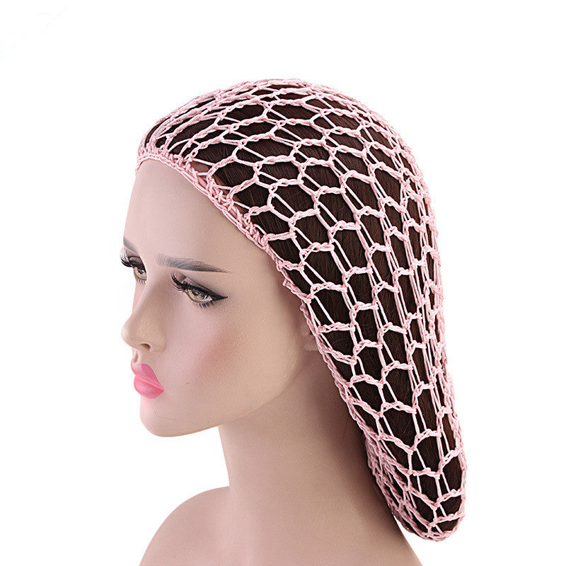 Ladies Hand Crocheted Drooping Hair Net, Hair Care Long Net Bag, Mesh Night Cap - 𝓢𝓱𝓸𝓹𝓵𝓮𝓬𝔂