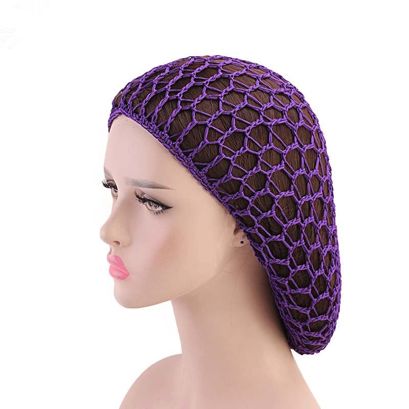 Ladies Hand Crocheted Drooping Hair Net, Hair Care Long Net Bag, Mesh Night Cap - 𝓢𝓱𝓸𝓹𝓵𝓮𝓬𝔂