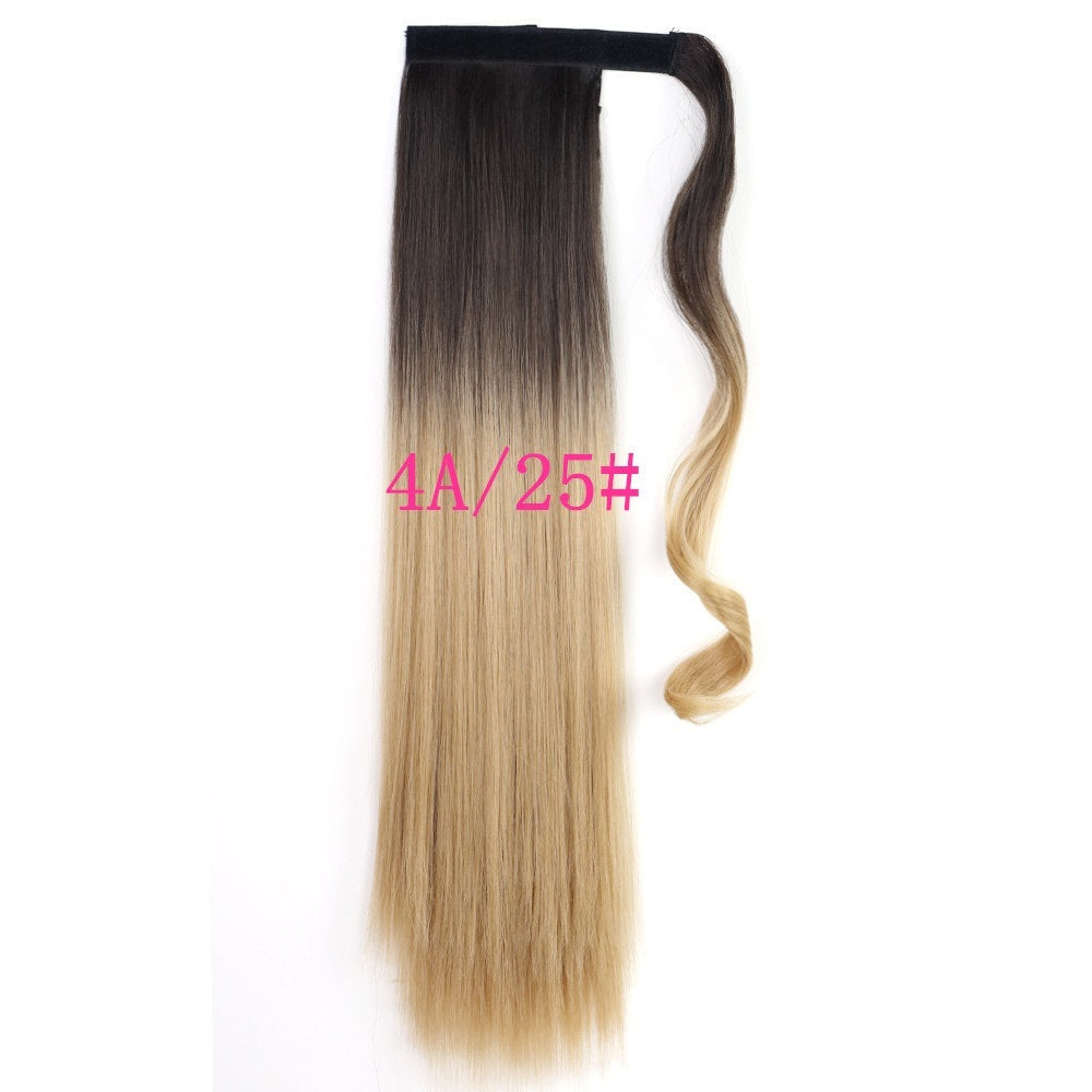 Long Straight Wrap Around Clip In Ponytail Hair Extension Heat Resistant Synthetic Tail Fake Hair - 𝓢𝓱𝓸𝓹𝓵𝓮𝓬𝔂