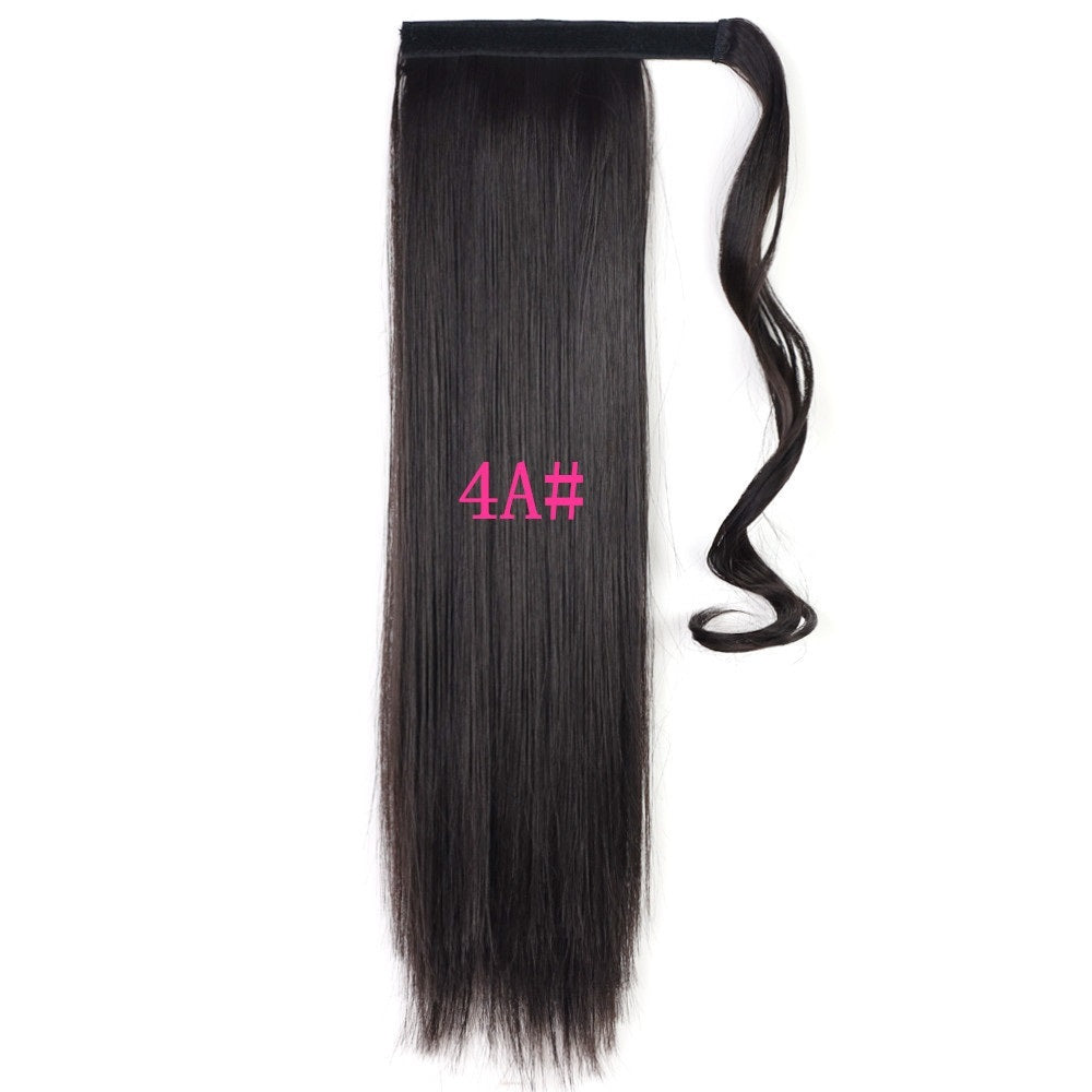 Long Straight Wrap Around Clip In Ponytail Hair Extension Heat Resistant Synthetic Tail Fake Hair - 𝓢𝓱𝓸𝓹𝓵𝓮𝓬𝔂