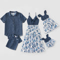 Family Matching Family Denim Sling Skirt Baby Girl Mom Dad Boy Boy Shirt Parent-Child - 𝓢𝓱𝓸𝓹𝓵𝓮𝓬𝔂