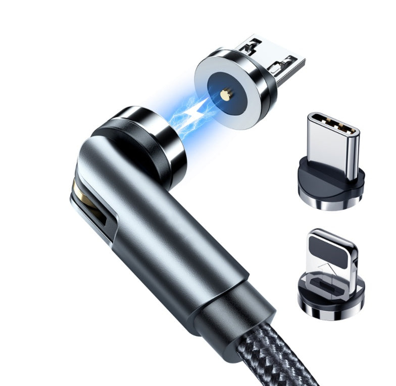 Essager Rotate Magnetic Cable 360 Degree USB Type C Charging Cable Fast Charging Magnet Charger 540 Rotate Micro Magnetic Cable - 𝓢𝓱𝓸𝓹𝓵𝓮𝓬𝔂