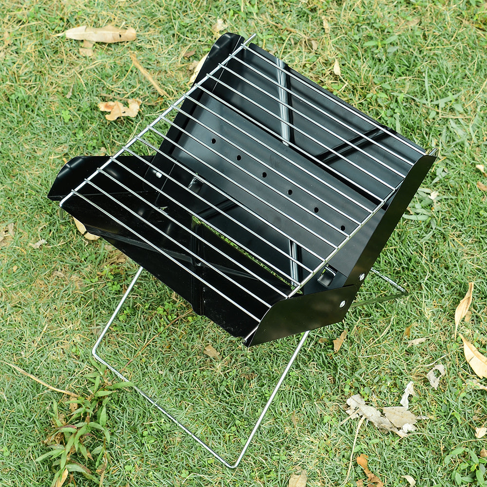 BBQ Grill Folding Stainless Steel Portable Small Barbecue Grill Tool BBQ Outdoor Camping Charcoal Furnace BBQ Grills Accessories - 𝓢𝓱𝓸𝓹𝓵𝓮𝓬𝔂