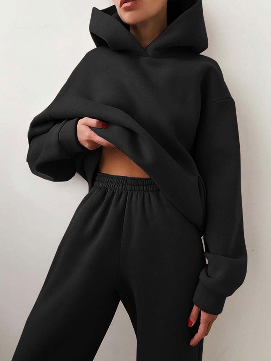 Women's Casual Hooded Sweater Two-piece Suit Clothes Hoodie Tracksuit - 𝓢𝓱𝓸𝓹𝓵𝓮𝓬𝔂