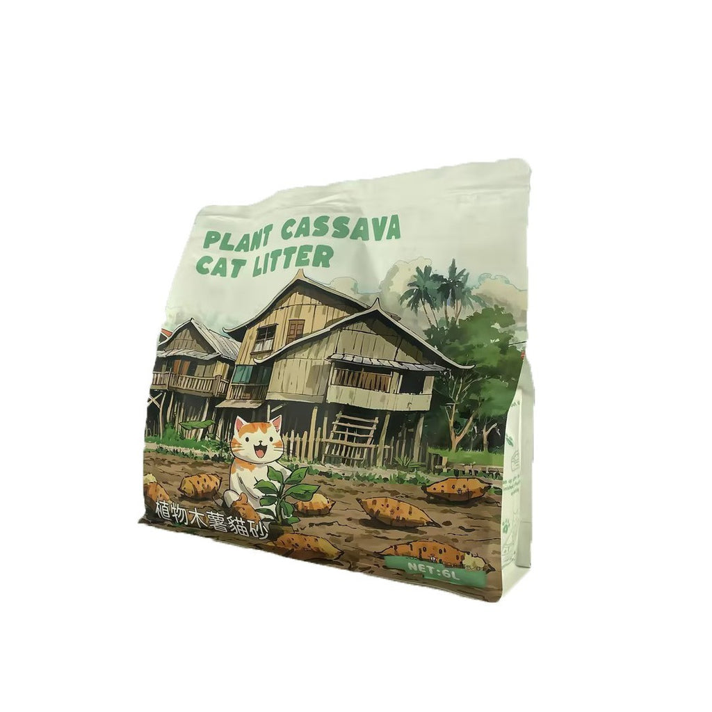 Plant Bitter Cassava Cat Litter Puffed Deodorization Dust-free