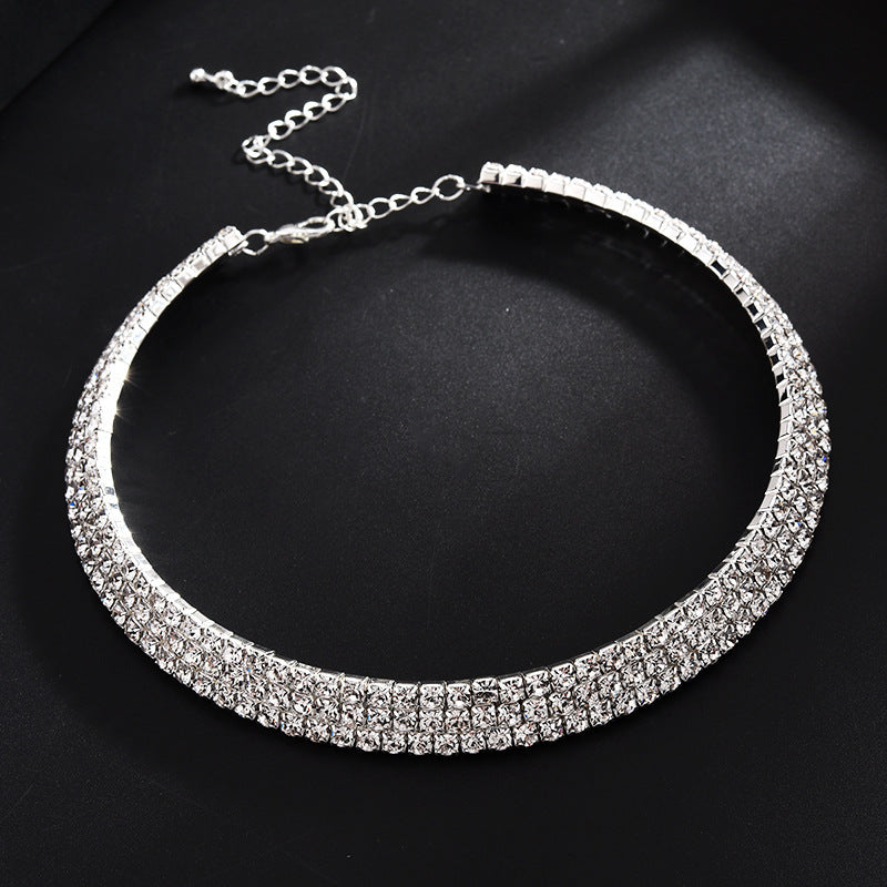 Exaggerated Claw Diamond Beaded Four-Piece Set Multilayer Necklace - 𝓢𝓱𝓸𝓹𝓵𝓮𝓬𝔂