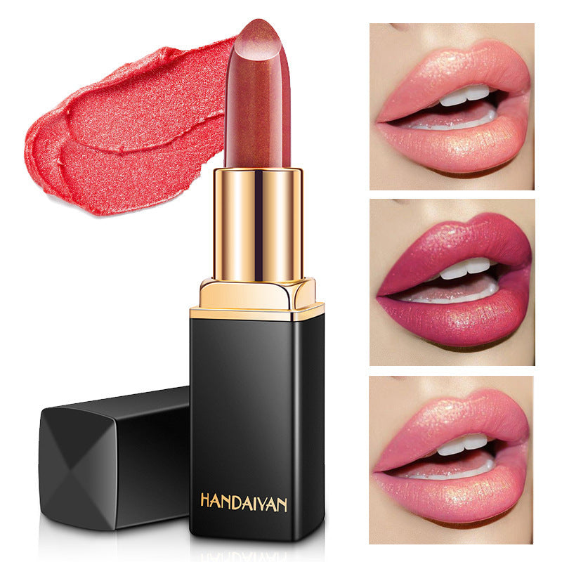 Shiny Metallic Lipstick Pearlescent Color Temperature Change Lipstick Gilt Lipstick - 𝓢𝓱𝓸𝓹𝓵𝓮𝓬𝔂