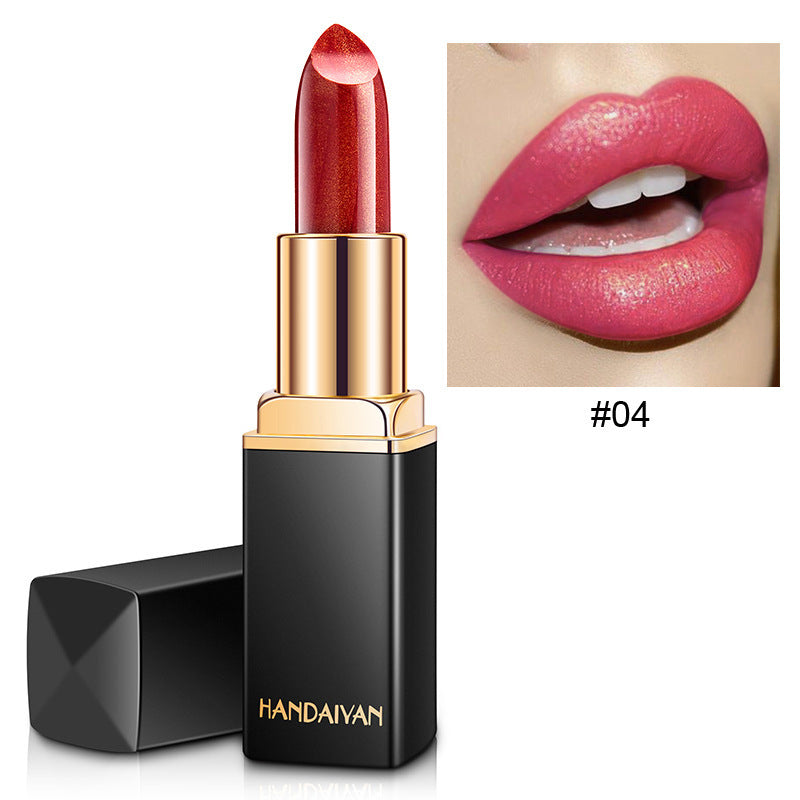 Shiny Metallic Lipstick Pearlescent Color Temperature Change Lipstick Gilt Lipstick - 𝓢𝓱𝓸𝓹𝓵𝓮𝓬𝔂