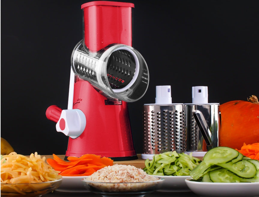 Vegetable Cutter Round Mandoline Slicer Potato Julienne Carrot Grater Cheese - 𝓢𝓱𝓸𝓹𝓵𝓮𝓬𝔂