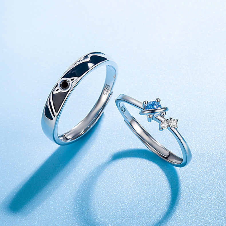 Dream Planet Couple Rings Fashion Personality Rings Men and Women Rings - 𝓢𝓱𝓸𝓹𝓵𝓮𝓬𝔂
