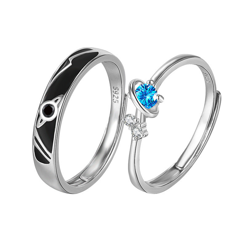Dream Planet Couple Rings Fashion Personality Rings Men and Women Rings - 𝓢𝓱𝓸𝓹𝓵𝓮𝓬𝔂