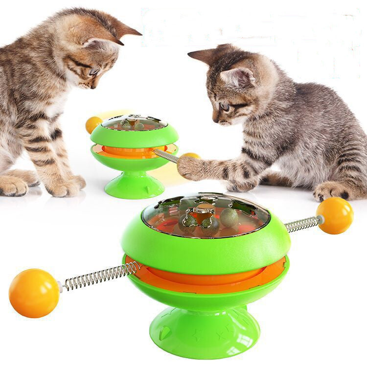 Rotatable Cat Toys Supplies With Catnip Interactive Training Toys For Cats Kitten Cat Accessories Pet Products - 𝓢𝓱𝓸𝓹𝓵𝓮𝓬𝔂