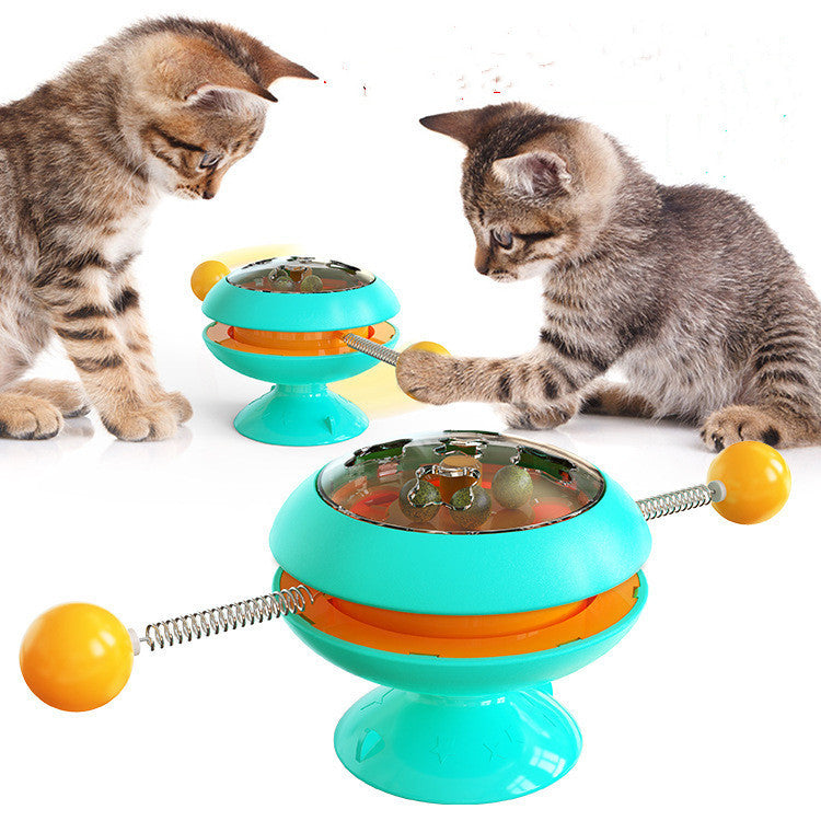 Rotatable Cat Toys Supplies With Catnip Interactive Training Toys For Cats Kitten Cat Accessories Pet Products - 𝓢𝓱𝓸𝓹𝓵𝓮𝓬𝔂