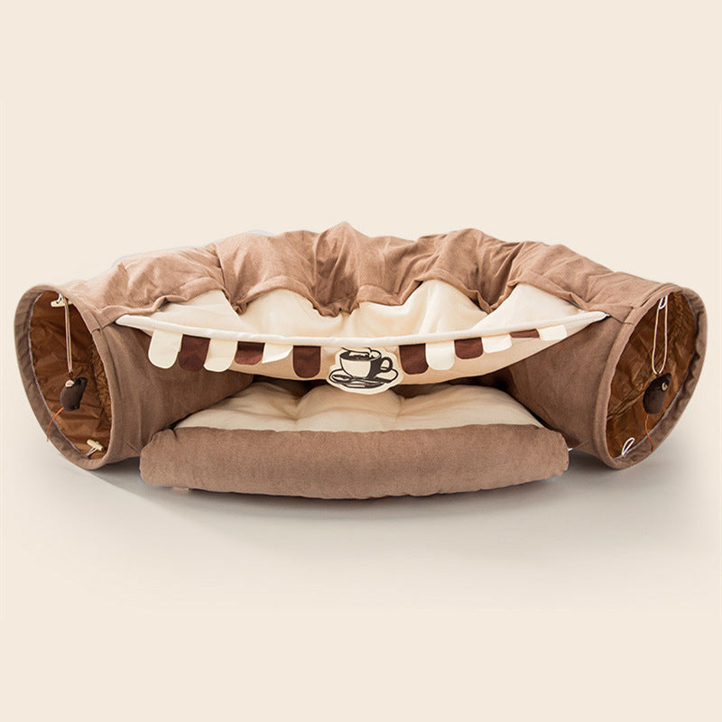 Collapsible Cat Tunnel Durable Washable Collapsible - 𝓢𝓱𝓸𝓹𝓵𝓮𝓬𝔂