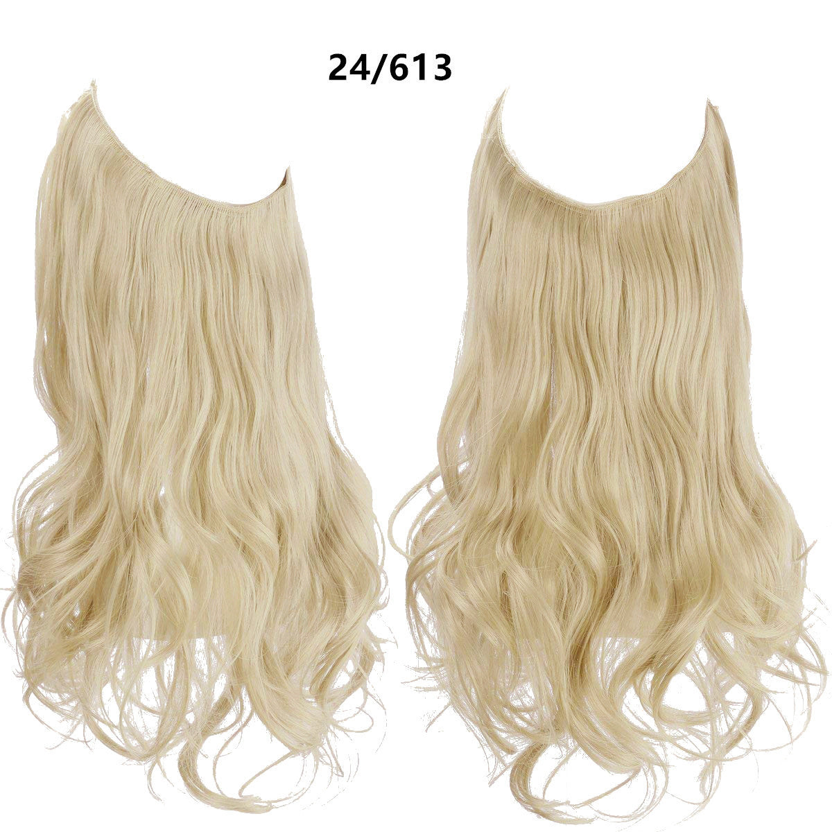 Wig Female Fish Line Type Long Curly Hair Chemical Fiber Extension Piece Matte High Temperature Silk Fish Silk Thread Wig Piece - 𝓢𝓱𝓸𝓹𝓵𝓮𝓬𝔂
