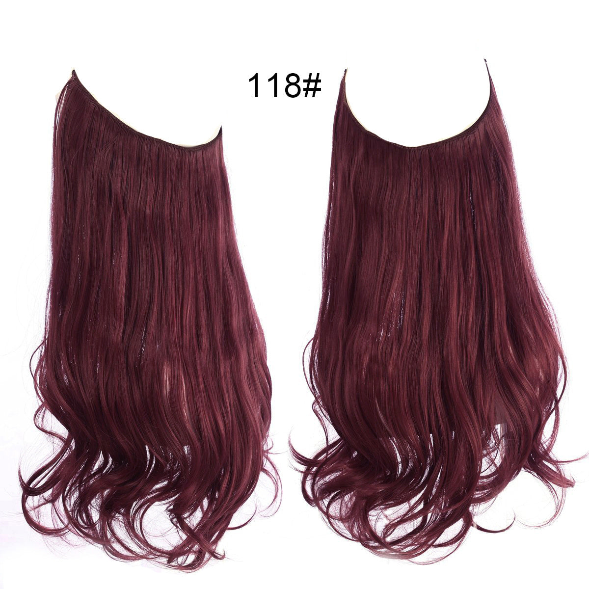 Wig Female Fish Line Type Long Curly Hair Chemical Fiber Extension Piece Matte High Temperature Silk Fish Silk Thread Wig Piece - 𝓢𝓱𝓸𝓹𝓵𝓮𝓬𝔂