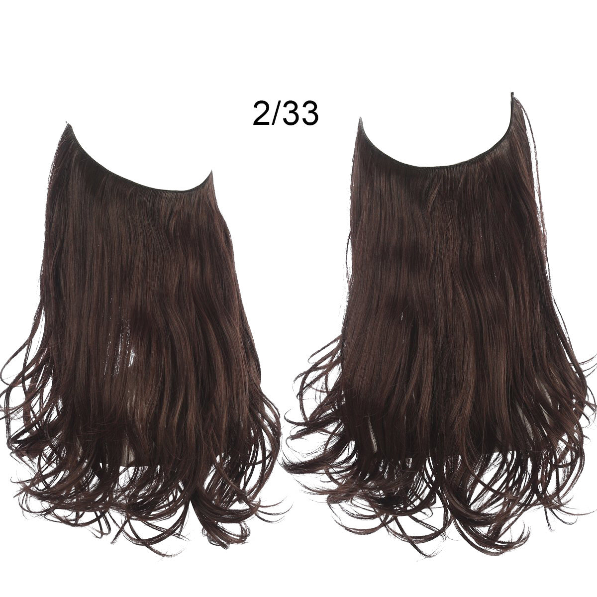 Wig Female Fish Line Type Long Curly Hair Chemical Fiber Extension Piece Matte High Temperature Silk Fish Silk Thread Wig Piece - 𝓢𝓱𝓸𝓹𝓵𝓮𝓬𝔂