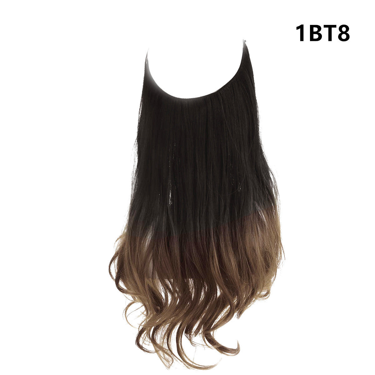 Wig Female Fish Line Type Long Curly Hair Chemical Fiber Extension Piece Matte High Temperature Silk Fish Silk Thread Wig Piece - 𝓢𝓱𝓸𝓹𝓵𝓮𝓬𝔂