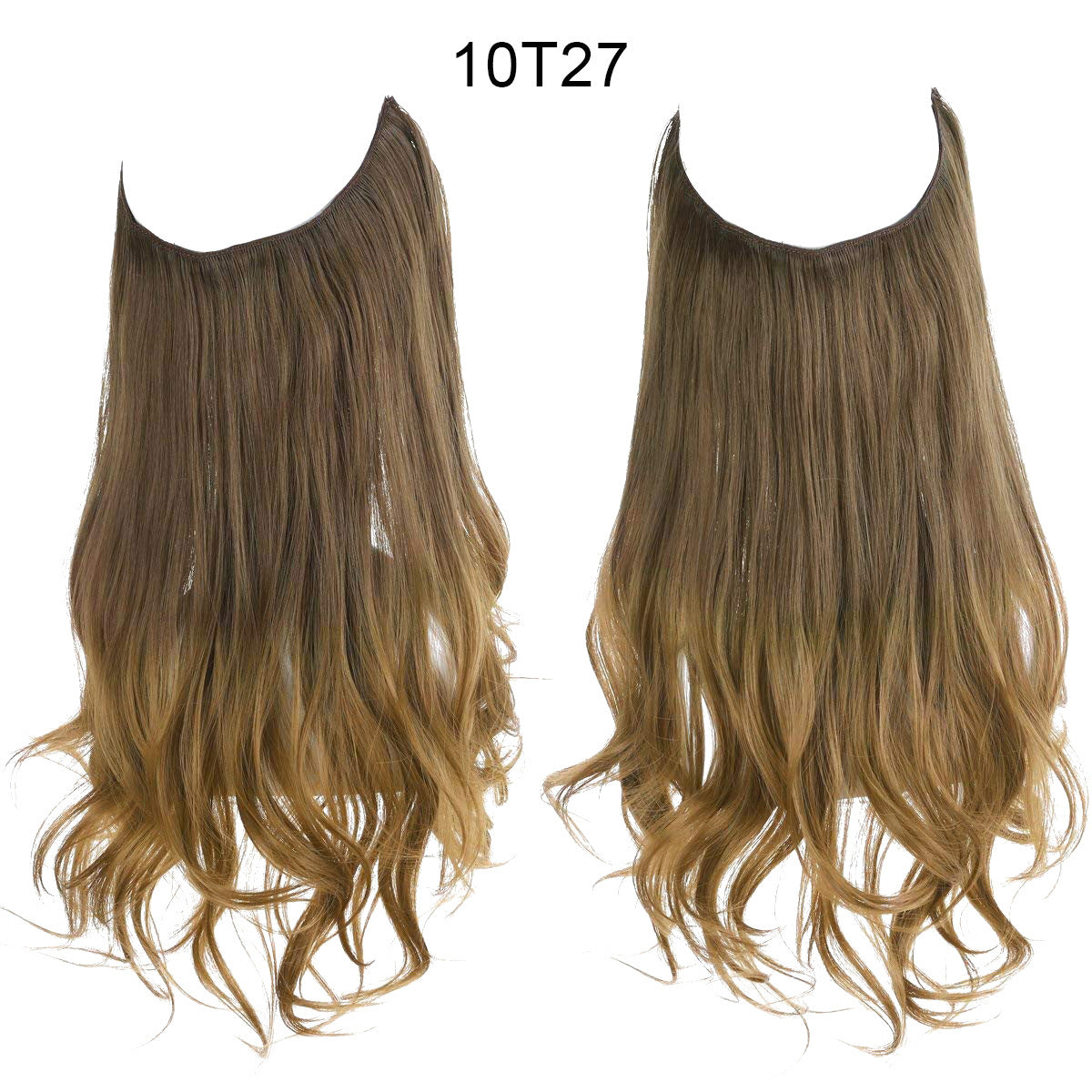 Wig Female Fish Line Type Long Curly Hair Chemical Fiber Extension Piece Matte High Temperature Silk Fish Silk Thread Wig Piece - 𝓢𝓱𝓸𝓹𝓵𝓮𝓬𝔂