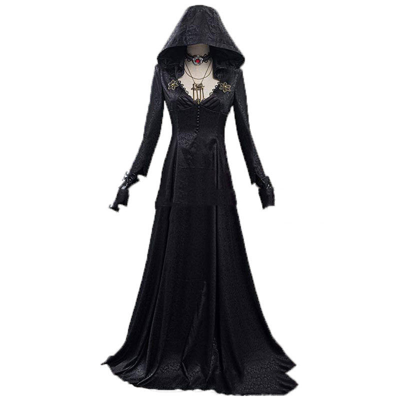 Evil Village Cosplay Costume Vampire Lady Dress Outfits Halloween Carnival Suit - 𝓢𝓱𝓸𝓹𝓵𝓮𝓬𝔂