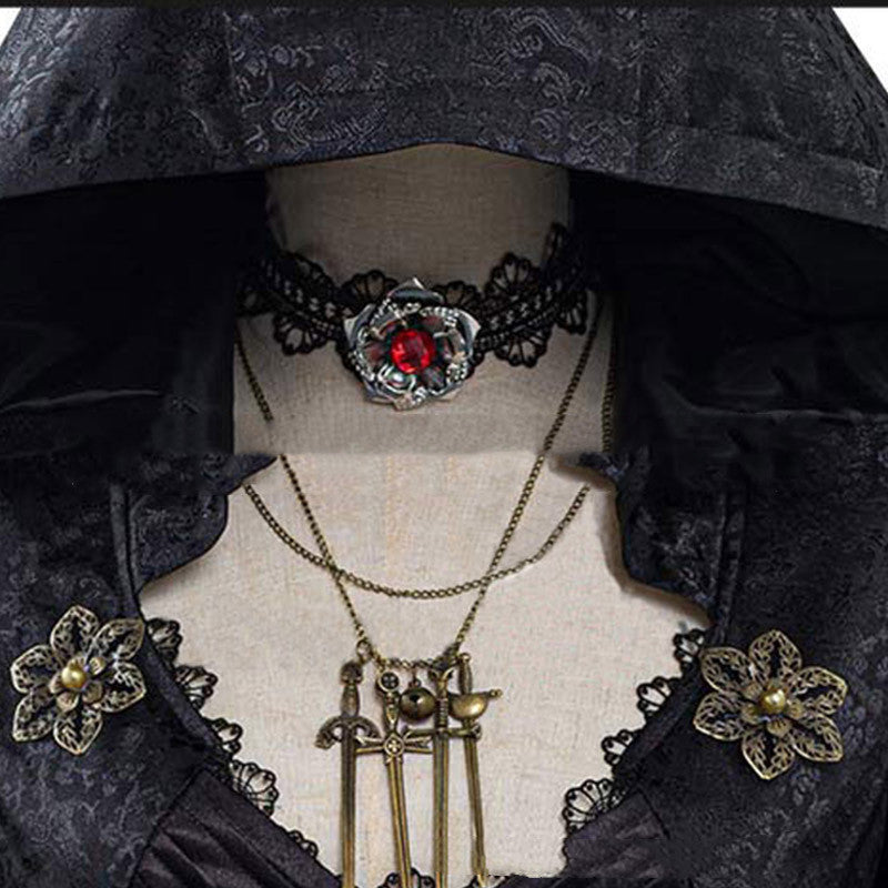 Evil Village Cosplay Costume Vampire Lady Dress Outfits Halloween Carnival Suit - 𝓢𝓱𝓸𝓹𝓵𝓮𝓬𝔂