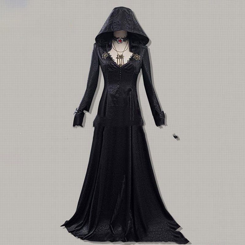Evil Village Cosplay Costume Vampire Lady Dress Outfits Halloween Carnival Suit - 𝓢𝓱𝓸𝓹𝓵𝓮𝓬𝔂