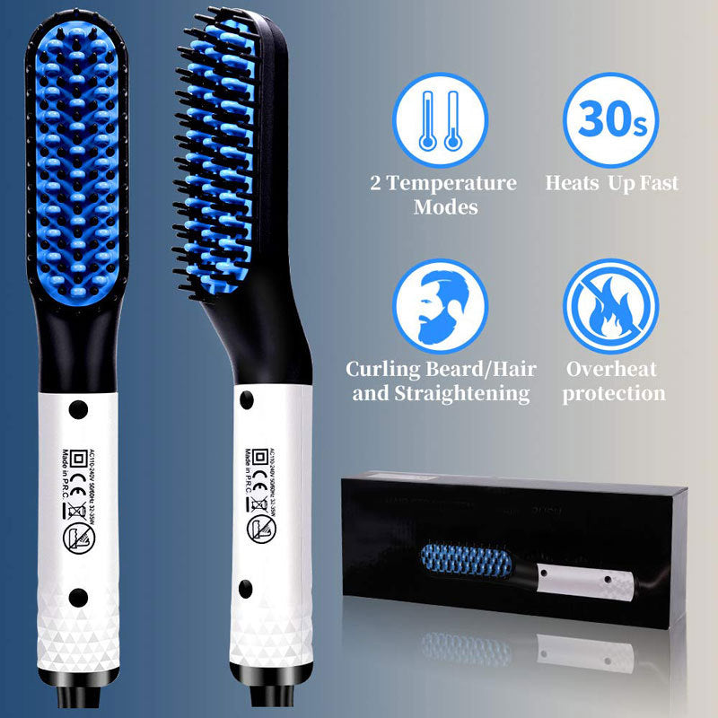 Multifunctional Hair Straightener Hair Comb Brush Men Beard Straightener Straightening - 𝓢𝓱𝓸𝓹𝓵𝓮𝓬𝔂