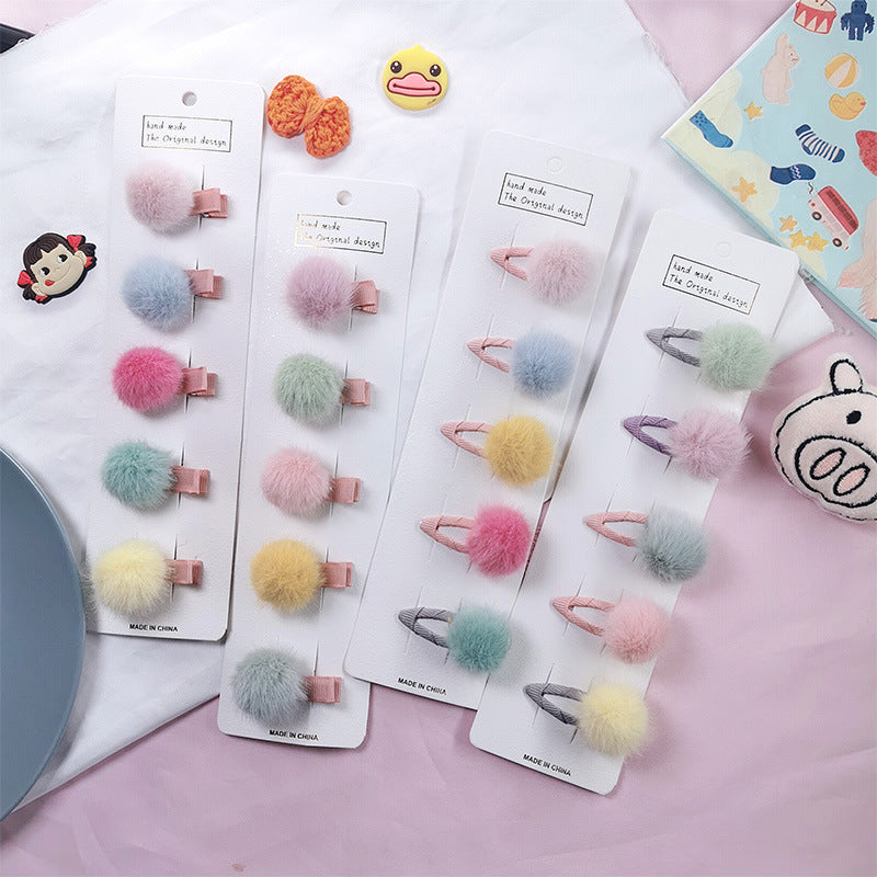 Children'S Hair Ball Hairpin Candy Color Mini Princess Hair Card Bangs Hair Accessories - 𝓢𝓱𝓸𝓹𝓵𝓮𝓬𝔂
