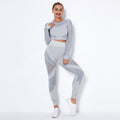 Seamless Knitted Absorbent Yoga Long-Sleeved Suit Yoga Wearsuit - 𝓢𝓱𝓸𝓹𝓵𝓮𝓬𝔂