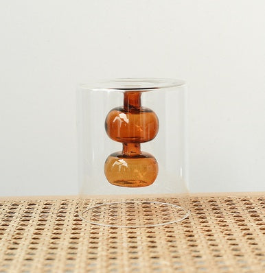 Retro Stained Glass Vase Gourd Hydroponic Flower Plant - 𝓢𝓱𝓸𝓹𝓵𝓮𝓬𝔂