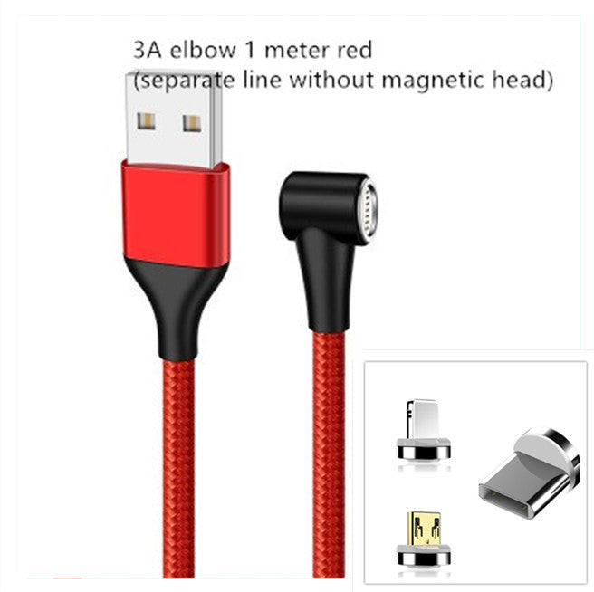 Compatible with Apple , Magnetic USB Cable Fast Charging Micro USB Type C Data Wire Cord Magnet Charger Mobile Phone Cable