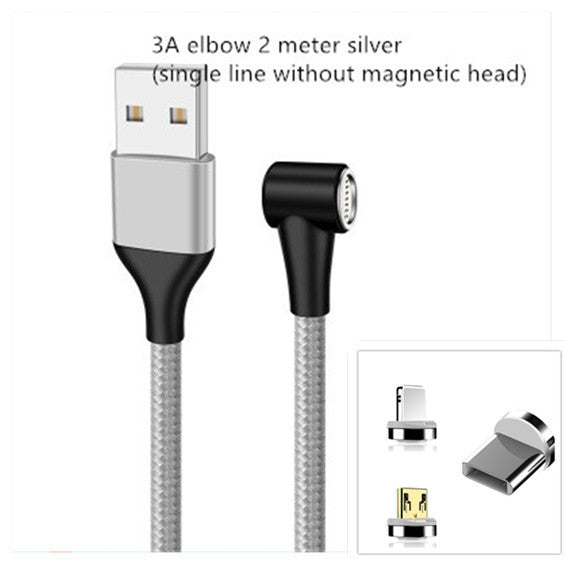 Compatible with Apple , Magnetic USB Cable Fast Charging Micro USB Type C Data Wire Cord Magnet Charger Mobile Phone Cable