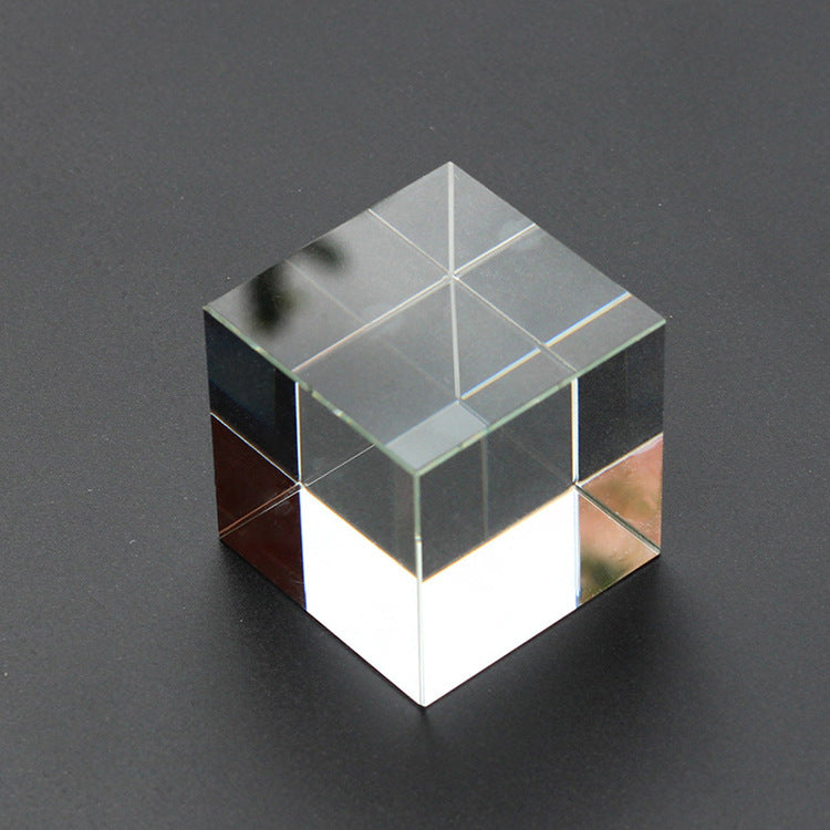 Transparent Crystal Glass Cube White Embryo Crystal Cube - 𝓢𝓱𝓸𝓹𝓵𝓮𝓬𝔂