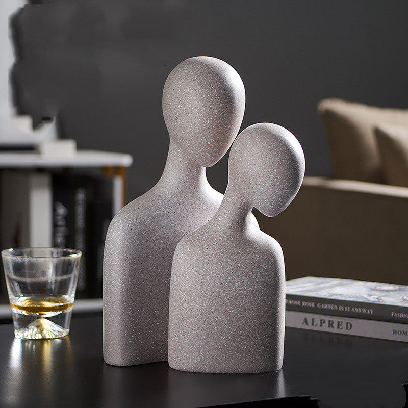 Living Room Decoration Nordic Home Decoration AbstractFigure Statue Modern Art Sculpture Aesthetic Room Decor Statue Of Love - 𝓢𝓱𝓸𝓹𝓵𝓮𝓬𝔂