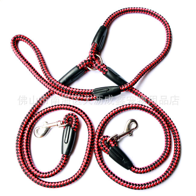 Double-Ended Traction Rope For Walking The Dog Hand-Double-Ended Traction Rope One Plus Two Leash Collar Pet Supplies Dog Collar - 𝓢𝓱𝓸𝓹𝓵𝓮𝓬𝔂