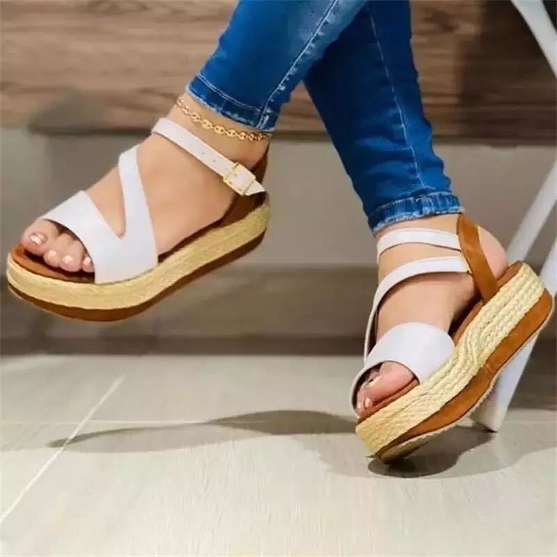 Platform Sandals Hollow Buckle Women's Shoes - 𝓢𝓱𝓸𝓹𝓵𝓮𝓬𝔂
