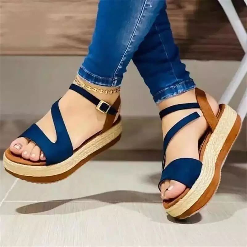 Platform Sandals Hollow Buckle Women's Shoes - 𝓢𝓱𝓸𝓹𝓵𝓮𝓬𝔂