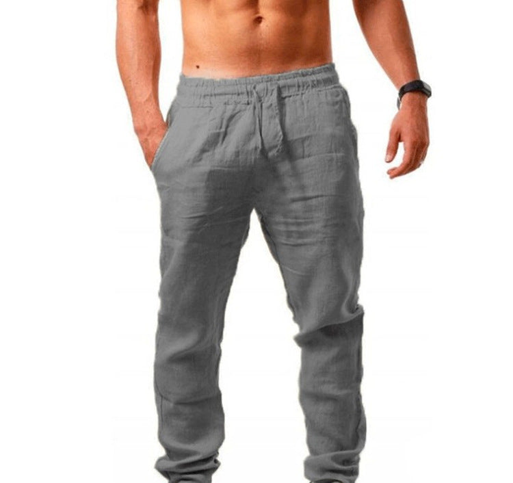 Breathable Cotton And Linen Loose Casual Sports Trousers - 𝓢𝓱𝓸𝓹𝓵𝓮𝓬𝔂