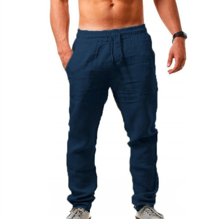 Breathable Cotton And Linen Loose Casual Sports Trousers - 𝓢𝓱𝓸𝓹𝓵𝓮𝓬𝔂