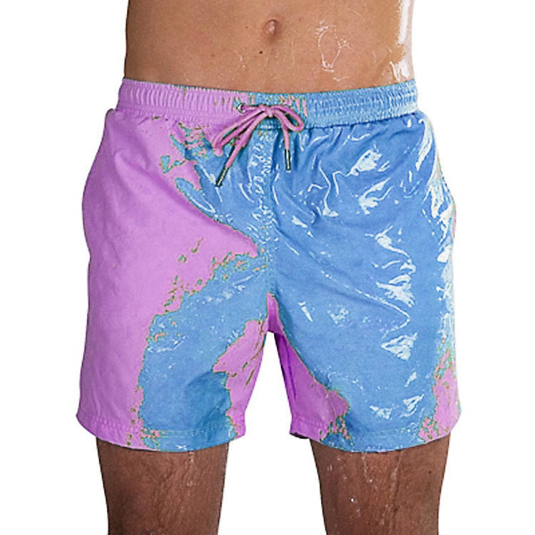 Magical Change Color Beach Shorts Summer Men Swimming Trunks Swimwear Swimsuit Quick Dry bathing shorts Beach Pant - 𝓢𝓱𝓸𝓹𝓵𝓮𝓬𝔂